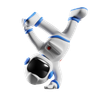 3d astronaut dancing logo