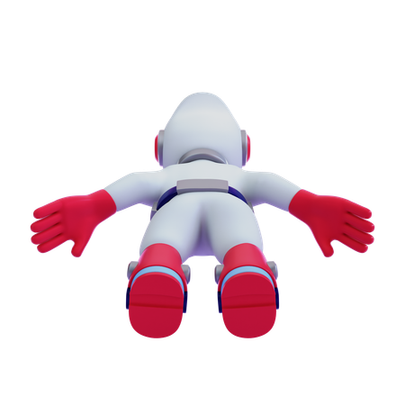 Astronaut Floating In Space  3D Icon