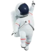 Astronaut Floating In Space