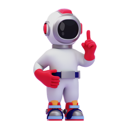 Astronaut warnt  3D Icon