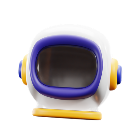 宇宙飛行士のヘルメット  3D Icon