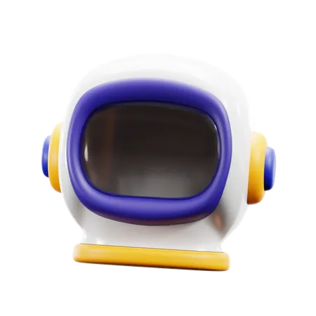 宇宙飛行士のヘルメット  3D Icon