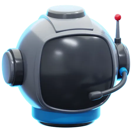 Astronaut Helmet  3D Icon