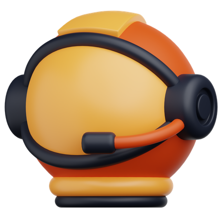 Astronaut Helmet  3D Icon