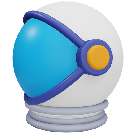 Astronaut Helmet  3D Icon