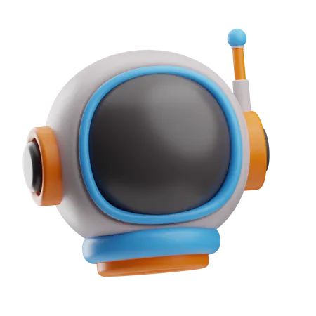 Astronaut Helmet  3D Icon