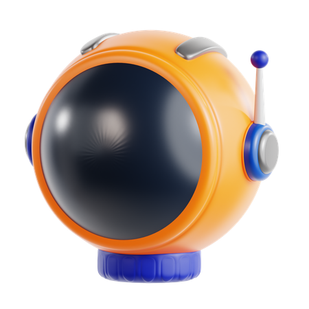 Astronaut Helmet  3D Icon