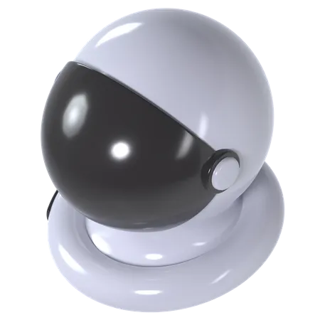 Astronaut Helmet  3D Illustration