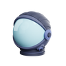 astronaut helmet emoji 3d
