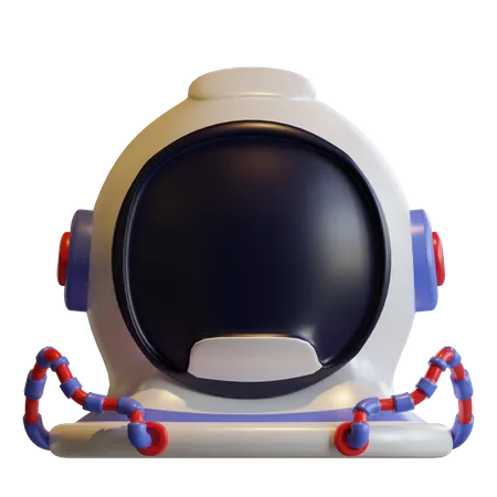 3 D Astronaut Helmet Icon For Space Design 3D Icon