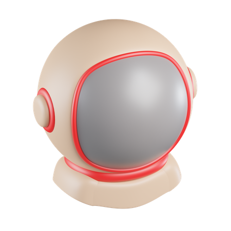 Astronaut Helmet 3D Icon