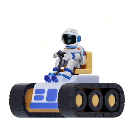 Astronaut in a Ship  3D Icon