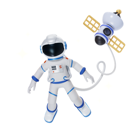 Astronaut in Space  3D Icon