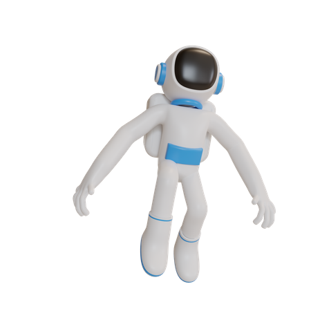 Astronaut in space  3D Illustration