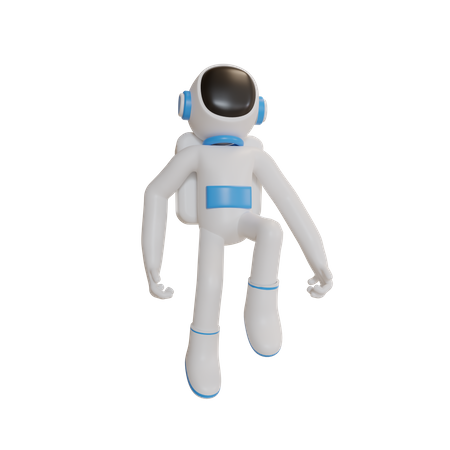 Astronaut in spacesuit  3D Illustration