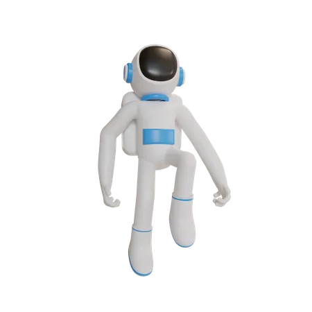 Astronaut in spacesuit 3D Illustration