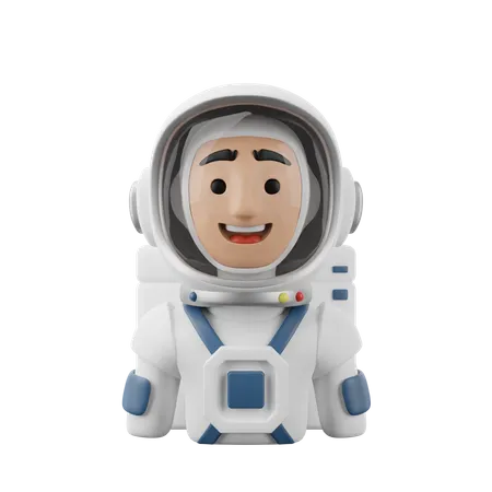 3 D Illustration Avatar Astronaut Male 3D Icon