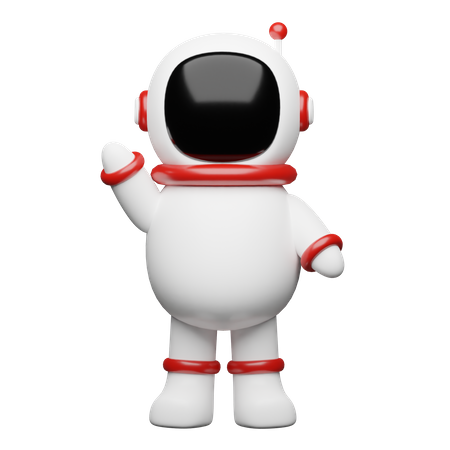 Astronaut Raumfahrer  3D Illustration