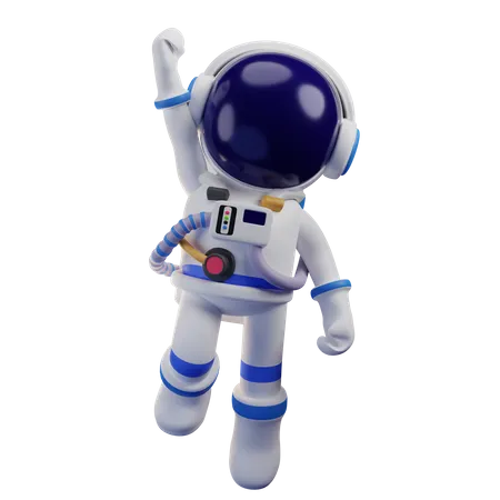 Astronaut Say Hi 3D Illustration