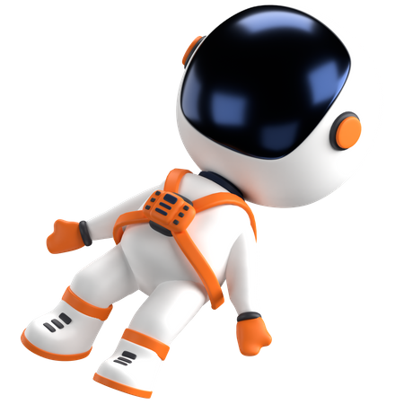 Astronaut schwebt im Weltraum  3D Illustration