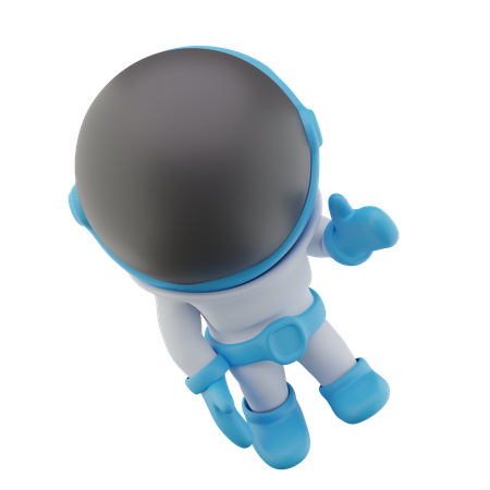 Astronaut Showing Thumb up 3D Icon