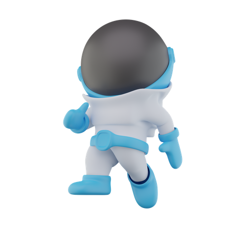 Astronaut Showing Thumb up 3D Icon