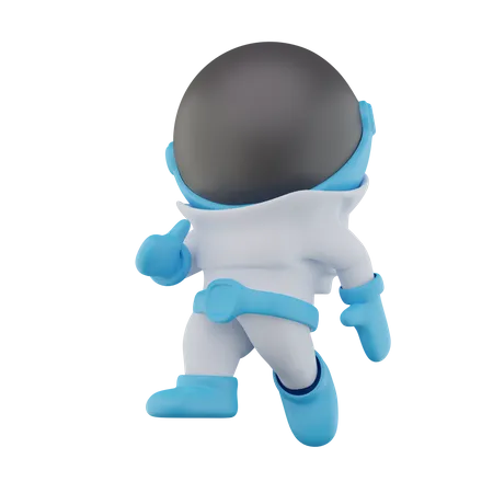 Astronaut Showing Thumb up  3D Icon