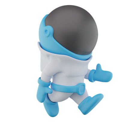 Astronaut Walking 3D Icon