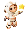 Astronaut With Star