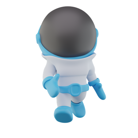 Astronauta dando la mano  3D Icon