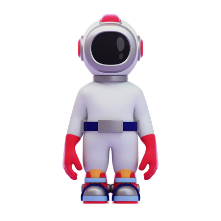 El astronauta se pone de pie  3D Icon