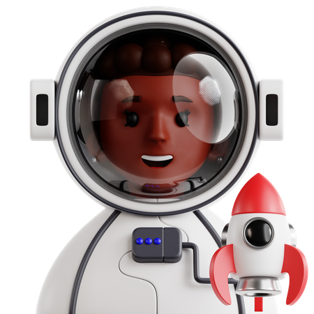 Astronauta feminina  3D Icon