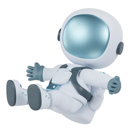 Astronauta flotante  3D Icon