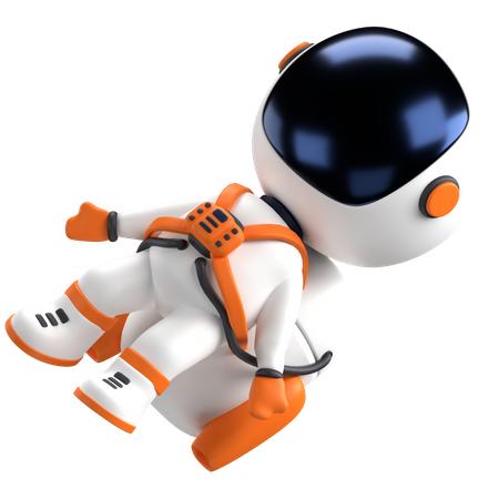 Astronauta flutuando  3D Illustration