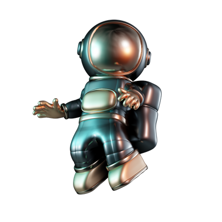 Astronauta flutuando  3D Icon