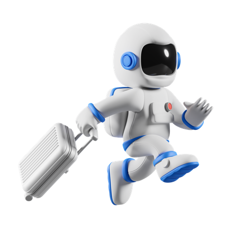 Astronauta saindo de férias  3D Icon