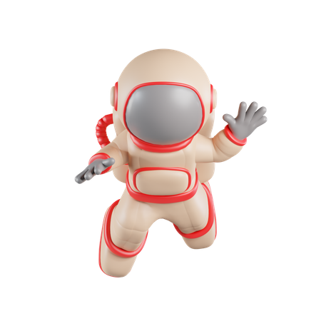 Astronauta voador  3D Icon