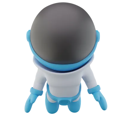 Astronauta voador  3D Icon