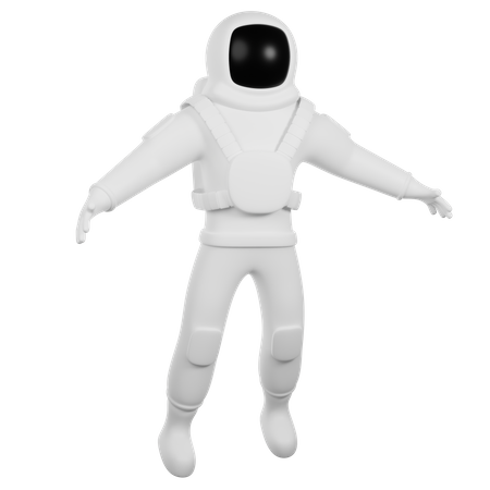 Astronauta voando  3D Illustration