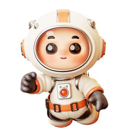 Astronauta voando no espaço  3D Icon