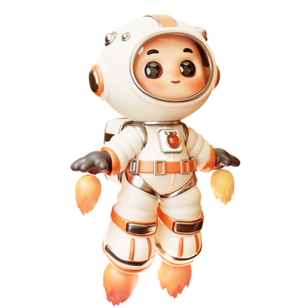 Astronauta voando no espaço  3D Icon