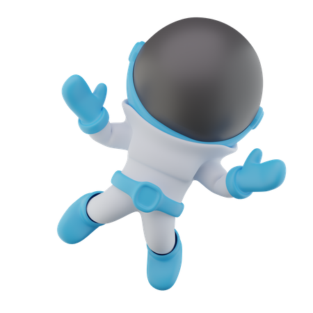 Astronauta volador  3D Icon