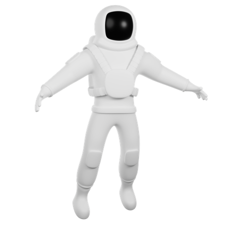 Astronauta volando  3D Illustration