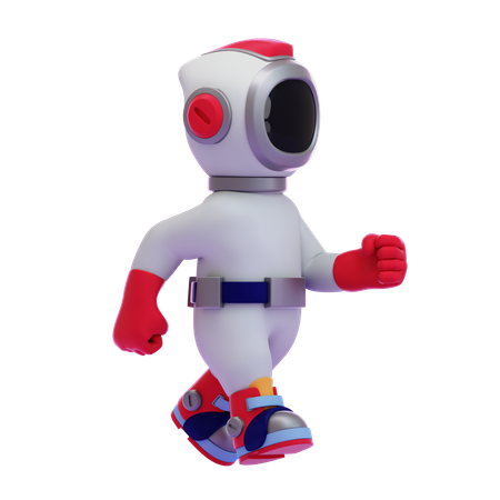 Astronautas caminhando  3D Icon