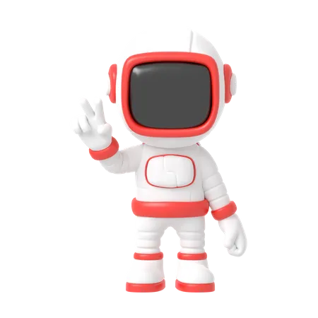 Astronaute  3D Illustration