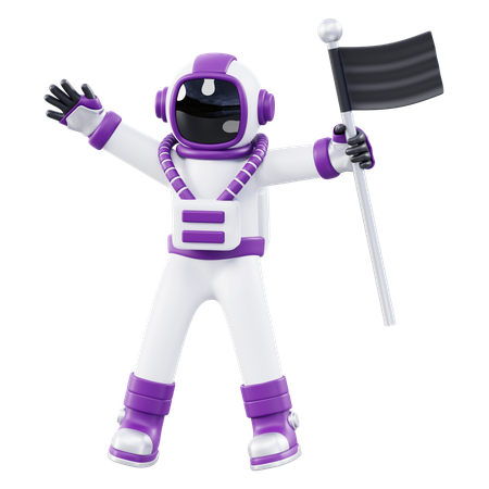 Astronaute à succès  3D Icon