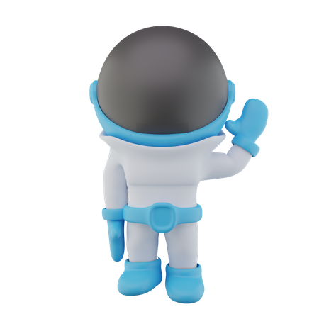 L'astronaute dit bonjour  3D Icon