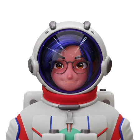 Femme astronaute  3D Illustration