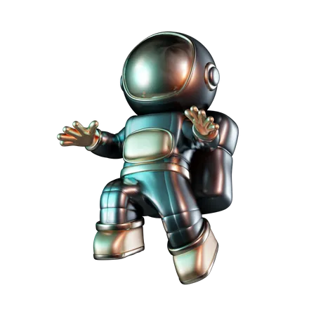 Astronaute flottant  3D Icon