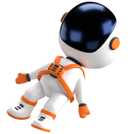 Astronaute flottant dans l'espace  3D Illustration